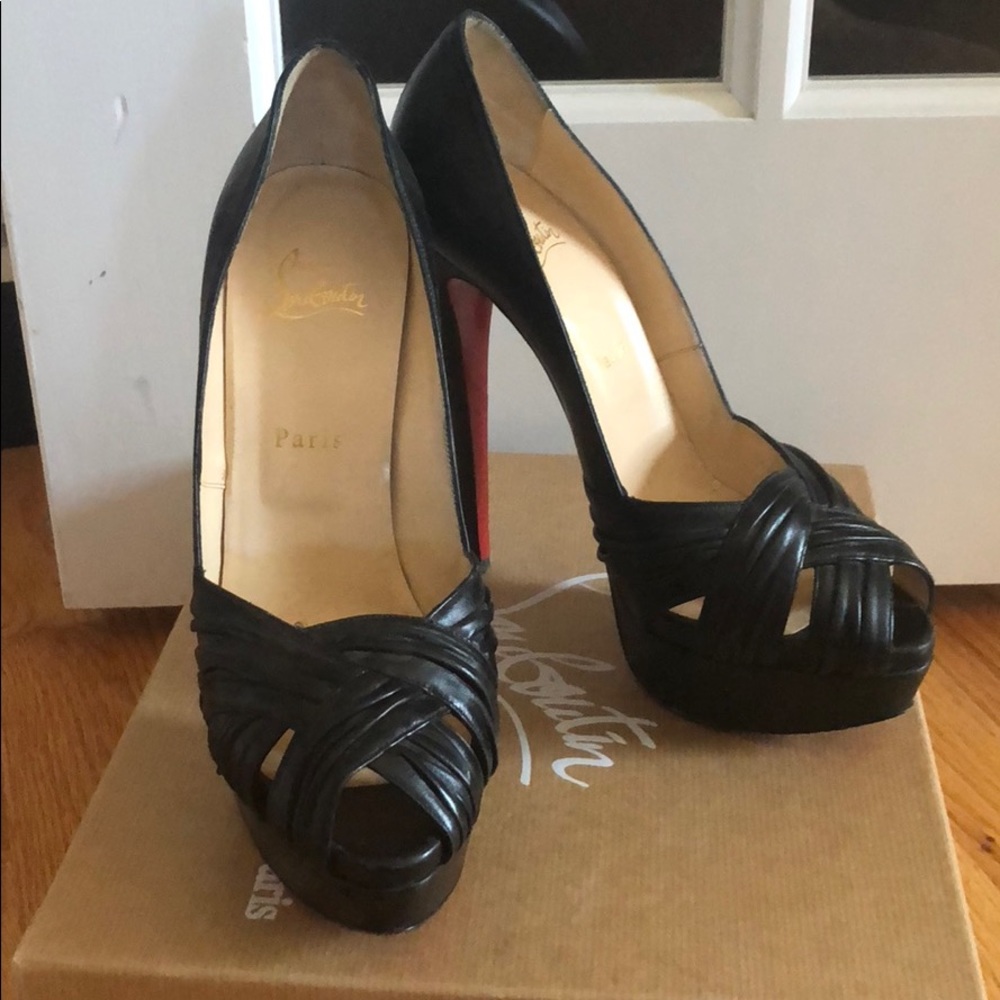 Black Platform Pump - image 2
